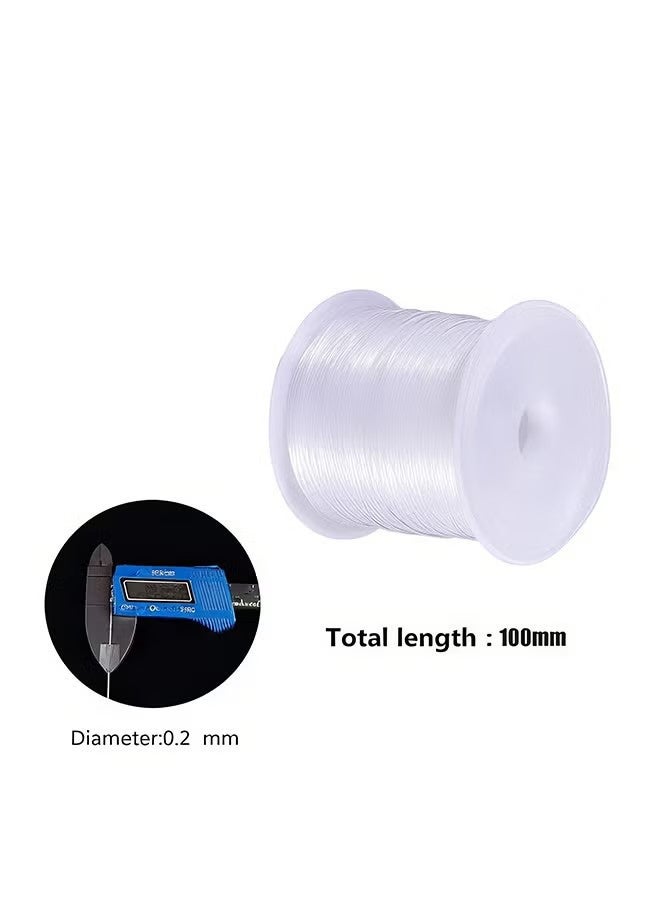 واي جيه خيط كريستال مطاطي قوي بطول 100 متر لصنع وصناعة مجوهرات وصيد الأسماك من الأساور - Image 2